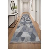 Frenda Home Oslo Pinterest İskandinav Desenli Yolluk Kesme Halı 19477 Gri