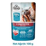 Frendi Kuzulu Lezzetli Soslu 10x100 gr Kedi Yaş Mama
