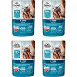 Frendi Soslu Balıklı Tam Kedi Yaş Maması 400 gr Yetişkin Kediler İçin Lezzetli Balık Tatlı