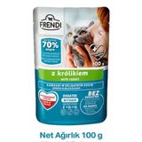 Frendi Tavşanlı Lezzetli Soslu 10x100 gr Kedi Yaş Mama
