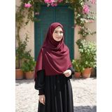 Fresco Scarfs Tesettür Hijab Mısır Medine Ipeği Eşarp 110x110 Bordo