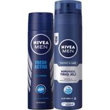 Fresh Active Erkek Deosprey 150ml Tıraş Jeli Koruyucu Ve Bakım Için 200 ml