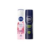 Fresh Cherry Kadın Deosprey 150 Ml + Fresh Power Erkek Deosprey 150 Ml 2 Li Set