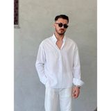 Fresh Erkek Oversıze Gömlek - Beyaz