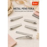 Fresh Moon 5 Adet Hobi Toka Malzemesi Metal Pens Toka Timsah Toka El Yapımı Saç Aksesuarı Aparatı Seti