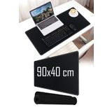 Fresh Moon Mouse Pad 90x40 Gaming Klavye Fare Altlığı Siyah Uzun Mausepad Kaymaz Masa Matı Oyuncu Aksesuarı