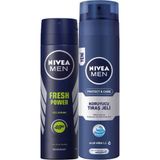 Fresh Power Erkek Deosprey 150ml Tıraş Jeli Koruyucu Ve Bakım Için 200 ml