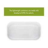 Fresh & Save Vakumlu Yemek Taşıma Kabı, S, Plastik, Beyaz-Gri - Kestane Akaju - Option-1