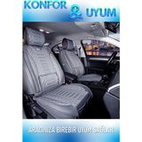 Fresh Start Alfa Romeo 145 Uyumlu Lüks Deri Oto Koltuk Kılıfı Ön Arka Set Füme Marjinal Series Fs