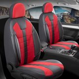 Fresh Start Dacia Duster Uyumlu Lüx Deri Detaylı Oto Koltuk Kılıfı Ön Arka Takım Vista Serisi Siyah Kırmızı Fs - Siyah - Kırmızı