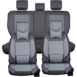 Fresh Start Ford Courier Lüx Deri Oto Koltuk Kılıfı Ön Arka Takım Füme 2+1