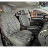 Fresh Start opel Astra G Hb Uyumlu Yarı Deri Oto Koltuk Kılıfı Ön Arka Takım Füme