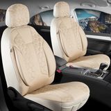 Fresh Start opel Astra G Sedan Uyumlu Deri Detaylı Oto Koltuk Kılıfı Ön Arka Set Cyrus Model Bej Fs