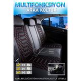Fresh Start Opel Corsa C Uyumlu Lüks Deri Oto Koltuk Kılıfı Ön Arka Set Siyah Kırmızı Marjinal Series Fs - Siyah - Kırmızı