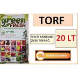 Fresh Torf 20 Lt Çiçek Toprağı Saksı Toprağı Doğal Tohum Ekim Torfu
