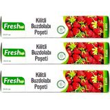 Fresh Up Fresh-Up 23X31 cm Büyük Boy Kilitli Buzdolabı Poşeti 24 Adet