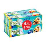 Fresh-Up Orta Boy Kilitli Buzdolabı Poşeti 19x25cm 10'lu x 4 Paket (40 Adet)