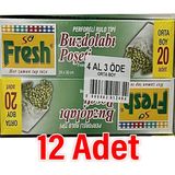 Fresh x 12 Paket Buzdolabı Poşeti Orta Boy (4 Al 3 Öde)