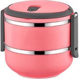 Freshbox 2 Katlı Saklama Kabı Turkuaz 1,50 Litre - 1000 ml - Pembe