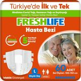 Freshlife 2'li Large Bel Bantlı Yetişkin Hasta Bezi 30x2 (60 Adet) - Beyaz