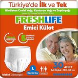 Freshlife 30 Adet Emici Külotlu Büyük Boy Large Yetişkin Bezi