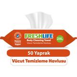 Freshlife 50'li Vücut ve Perine Temizleme Havlusu