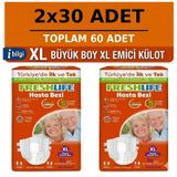 Freshlife Belbantlı Xlarge Ekstra Büyük Boy Hasta Bezi 60 Adet 2X30 Paket Xl