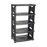 Freshlife Siyah Rattan Ayakkabılık