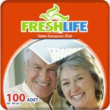 Freshlife Yatak Koruyucu Örtü 60x90 cm 10X10 (100 Adet Yumuşak Doku ile Sıvı Geçirmez Koruma - 60 x 90 cm