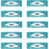 Freshmaker Karbonat ve Beyaz Sirke Katkılı Yüzey Yer Temizlik Mandallı Mop Havlusu - 50'li 10 Paket