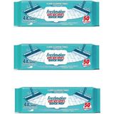 Freshmaker Karbonat ve Beyaz Sirke Katkılı Yüzey Yer Temizlik Mandallı Mop Havlusu - 50'li 3 Paket