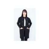 Fresh&Moda Anne Triko Cepli Düğme Detaylı Uzun Hırka (Siyah)