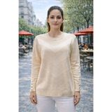 Fresh&Moda Kadın Zarif Şık Model Zigzag Desenli Standart Merserize Genç Kazak