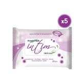 Fresh'n Soft Intim 5 Paket 100 Yaprak Dış Genital Bölge Temizleme Mendili
