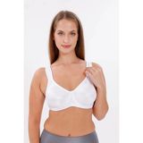 Freshness Balenli Kalın Askılı 2 Beden Küçülten Mucizevi Minimizer Sütyen - 90B - Beyaz