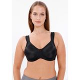 Freshness Balenli Kalın Askılı 2 Beden Küçülten Mucizevi Minimizer Sütyen - 95D - Siyah
