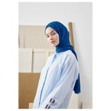Freshscarfs BAMBU ŞAL SAKS MAVİSİ