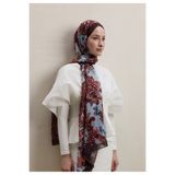 Freshscarfs Erik Çürüğü Wıld Flora Desen İpek Krep Şal