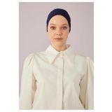 Freshscarfs FİLELİ DİKİŞSİZ DÜZ BONE LACİVERT