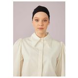Freshscarfs FİLELİ DİKİŞSİZ DÜZ BONE SİYAH