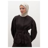 Freshscarfs Jenephıe Desen Pamuklu Viskon Eşarp Taş