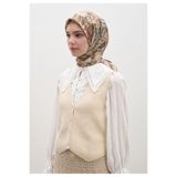 Freshscarfs Judith Desen Pamuklu Viskon Eşarp Bej