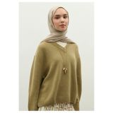 Freshscarfs KAŞMİR DOKULU ŞAL NATUREL BEJ