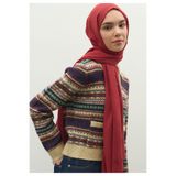 Freshscarfs Kırmızı Kaşmir Dokulu Şal