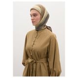 Freshscarfs Ombre Desen Pamuklu Viskon Eşarp Füme