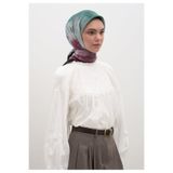 Freshscarfs Ombre Desen Pamuklu Viskon Eşarp Mint Yeşili