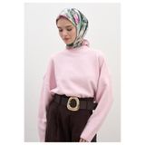 Freshscarfs Pembe Nerıssa Desen Pamuklu Viskon Eşarp