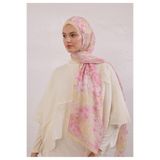Freshscarfs SUMMER BLOOM DESEN RAMİ ŞAL SOFT PEMBE