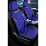 Freshstart Daewoo Racer Tay Tüyü Oto Koltuk Kılıfı Fermuarlı Ön Arka Set Mavi Edition