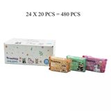 Freshup Mini 24X20pcs = 480 Pcs Cep Islak Mendil Mix (2818)